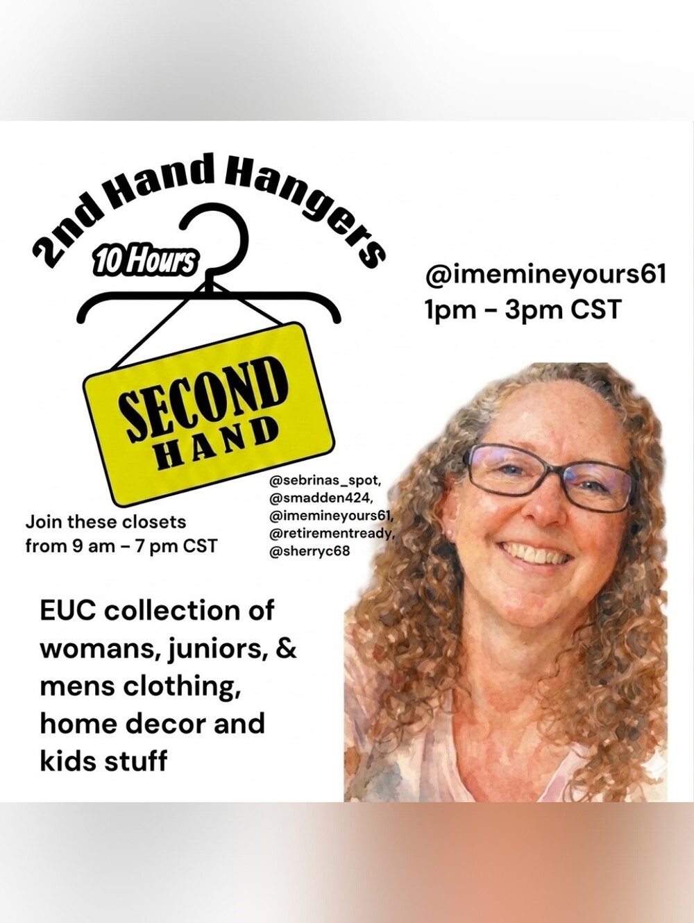 Next Show 6/22 Like This Tile For 2nd Hand Hanger 5 Host, 10 Hr, Share Show - Picture 5 of 14